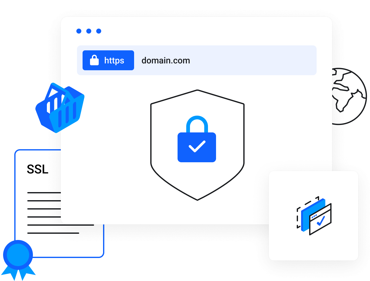 SSL Certificates - SSL certificates create an encrypted connection and establish trust.